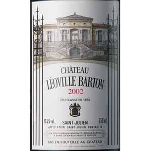 2002 Chateau Leoville Barton 2eme Cru Classe, Saint-Julien 12x75cl