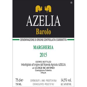 2015 Azelia, Barolo, Margheria 6x75cl