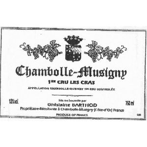 1998 Ghislaine Barthod, Chambolle-Musigny Premier Cru, Les Cras 12x75cl