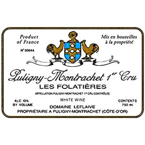 2010 Domaine Leflaive, Puligny-Montrachet Premier Cru, Les Folatieres 3x150cl