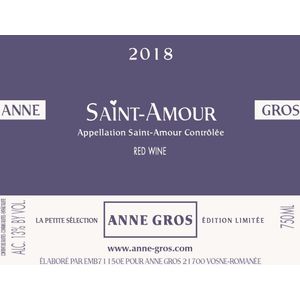 2018 Anne Gros, Saint-Amour 6x75cl