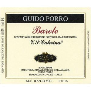 2018 Guido Porro, Barolo, Lazzarito Vigna S. Caterina 6x75cl