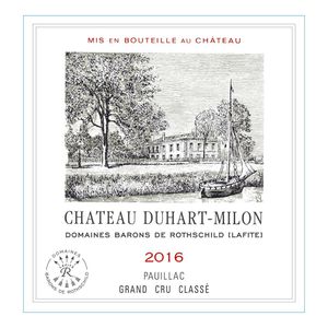 2016 Chateau Duhart-Milon 4eme Cru Classe, Pauillac 6x75cl