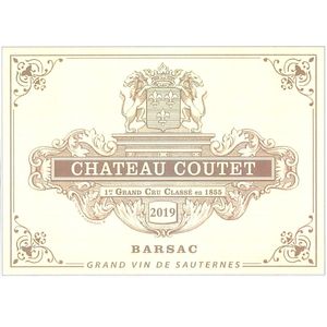 2019 Chateau Coutet Premier Cru Classe, Barsac 6x75cl