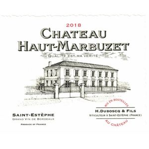 2018 Chateau Haut-Marbuzet, Saint-Estephe 6x75cl