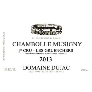 2013 Domaine Dujac, Chambolle-Musigny Premier Cru, Les Gruenchers 6x75cl