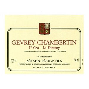2021 Serafin Pere et Fils, Gevrey-Chambertin Premier Cru, Fonteny 12x75cl
