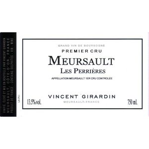 2022 Vincent Girardin, Meursault Premier Cru, Perrieres Blanc 6x75cl