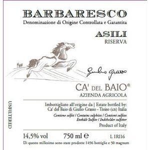 2019 Ca del Baio, Barbaresco, Asili Riserva 6x75cl