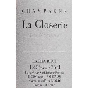 2022 Jerome Prevost, La Closerie Les Beguines 6x75cl