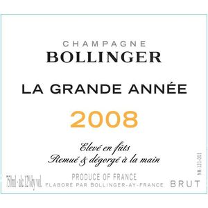 2008 Bollinger, La Grande Annee 6x75cl