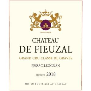 2018 Chateau de Fieuzal, Rouge Cru Classe, Pessac-Leognan 12x75cl