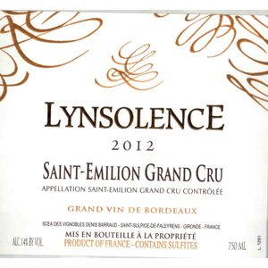 2016 Lynsolence, Saint-Emilion Grand Cru 6x75cl