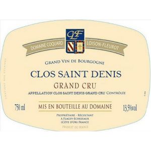 2017 Domaine Coquard Loison Fleurot, Clos Saint-Denis Grand Cru 6x75cl