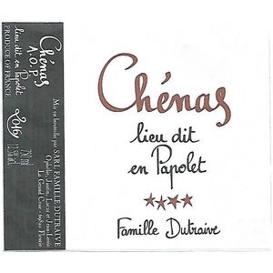 2020 Dutraive, Papolet, Chenas 6x150cl