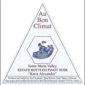 2019 Au Bon Climat, Knox Alexander Pinot Noir, Santa Maria Valley 6x75cl