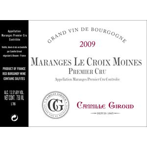2010 Camille Giroud, Maranges Premier Cru, Le Croix Moines 6x75cl