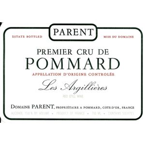 2019 Domaine Parent, Pommard Premier Cru, Les Argillieres 6x75cl