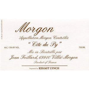 2021 Jean Foillard, Morgon, Cote du Py 6x150cl