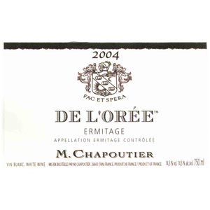 2004 M. Chapoutier, Ermitage, De l'Oree 6x75cl