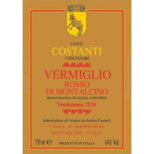 2019 Conti Costanti, Rosso di Montalcino, Vermiglio 6x75cl