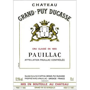2017 Chateau Grand-Puy Ducasse 5eme Cru Classe, Pauillac 6x75cl