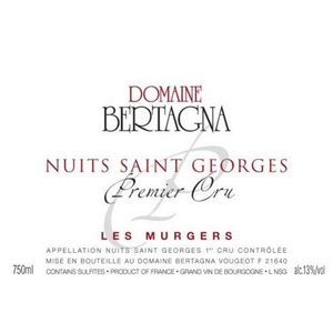 2022 Domaine Bertagna, Nuits-Saint-Georges Premier Cru, Aux Murgers 6x75cl