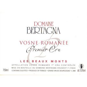 2018 Domaine Bertagna, Vosne-Romanee Premier Cru, Les Beaux Monts 6x75cl