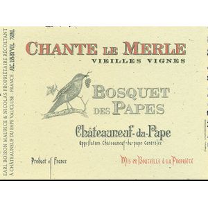 2015 Bosquet des Papes, Chateauneuf-du-Pape, Chante le Merle Vieilles Vignes 6x75cl