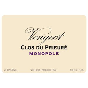 2019 Domaine de la Vougeraie, Vougeot, Clos du Prieure Rouge 6x75cl