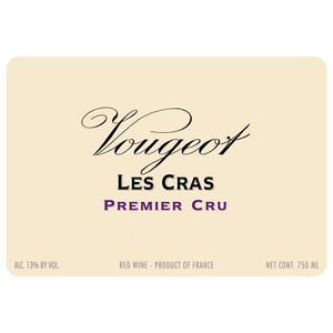 2019 Domaine de la Vougeraie, Vougeot Premier Cru, Les Cras 1x300cl
