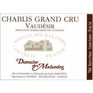 2022 Domaine des Malandes, Chablis Grand Cru, Vaudesir 6x75cl