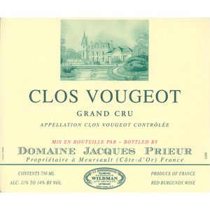 2020 Domaine Jacques Prieur, Clos de Vougeot Grand Cru 6x75cl