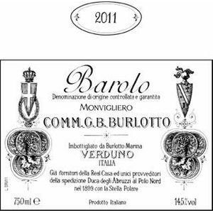 2019 Comm. G.B. Burlotto, Barolo, Monvigliero 6x75cl