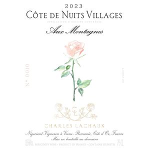 2023 Charles Lachaux, Cote de Nuits-Villages, Aux Montagnes 6x75cl