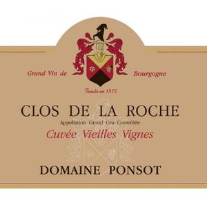 2020 Domaine Ponsot, Clos de la Roche Grand Cru, Cuvee Vieilles Vignes 3x75cl