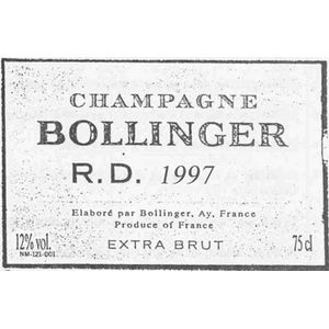 1997 Bollinger, R.D., Champagne 3x75cl