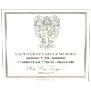2014 Kapcsandy Family Winery, State Lane Vineyard Grand Vin Cabernet Sauvignon, Yountville 3x75cl