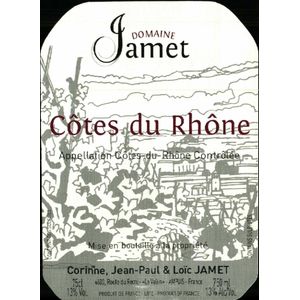 2022 Domaine Jamet, Cotes du Rhone, Rouge 6x75cl