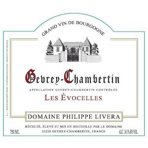 2016 Philippe Livera (Tilleuls), Gevrey-Chambertin, Les Evocelles 12x75cl