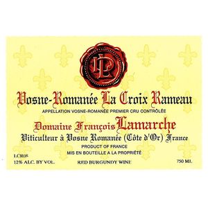 2010 Domaine Francois Lamarche, Vosne-Romanee Premier Cru, La Croix Rameau 12x75cl