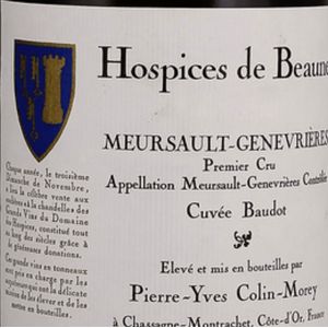 2022 Hospices de Beaune (Pierre-Yves Colin-Morey), Meursault Premier Cru, Genevrieres Cuvee Baudot 6x75cl