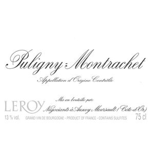 1989 Maison Leroy, Puligny-Montrachet 3x75cl