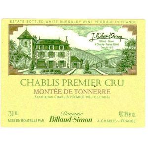 2023 Domaine Billaud-Simon, Chablis Premier Cru, Montee de Tonnerre 6x75cl