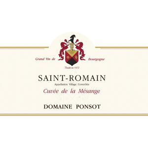 2022 Domaine Ponsot, Saint-Romain, Cuvee de la Mesange 6x75cl