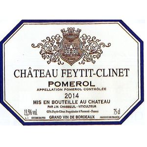 2014 Chateau Feytit-Clinet, Pomerol 12x75cl