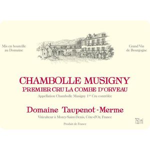 2018 Domaine Taupenot-Merme, Chambolle-Musigny Premier Cru, La Combe d'Orveau 6x75cl