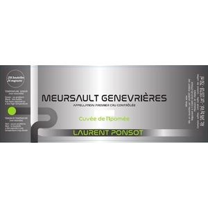 2020 Laurent Ponsot, Meursault Premier Cru, Genevrieres Cuvee de l'Ipomee 6x75cl