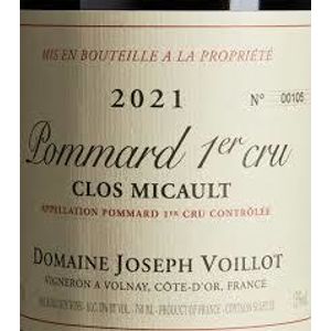 2021 Domaine Joseph Voillot, Pommard Premier Cru, Micault 6x75cl