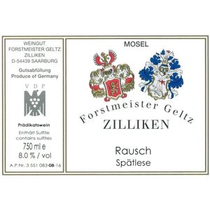 2014 Forstmeister Geltz Zilliken, Saarburger Rausch Riesling Spatlese Auktion, Mosel 6x150cl